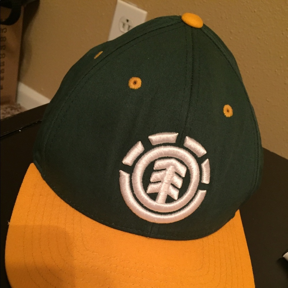 Element SnapBack Hat Vintage Green & Yellow